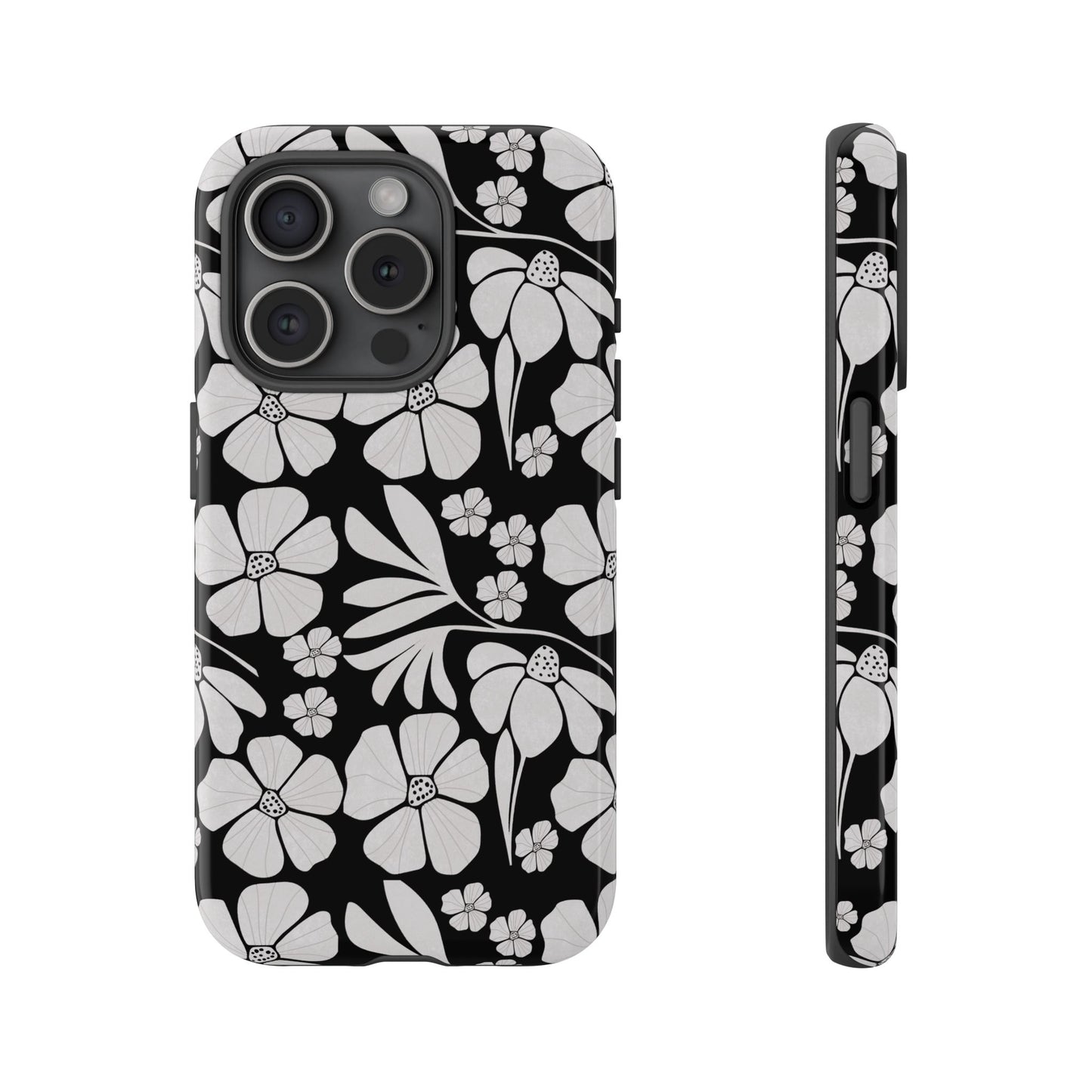 Phone Case - Boho, Retro, Vintage Flower Design Pattern