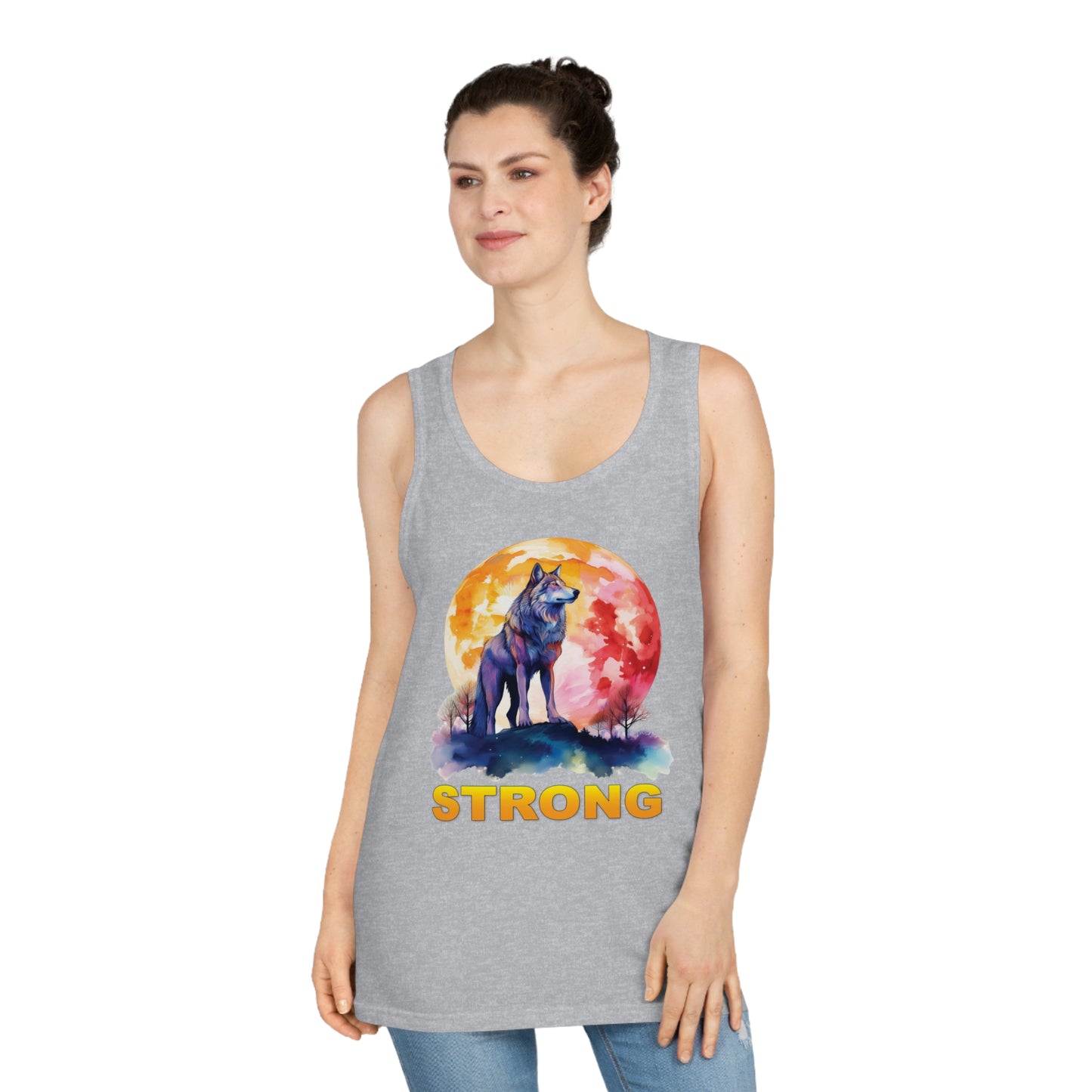 Wolf Strong Unisex Tank Top