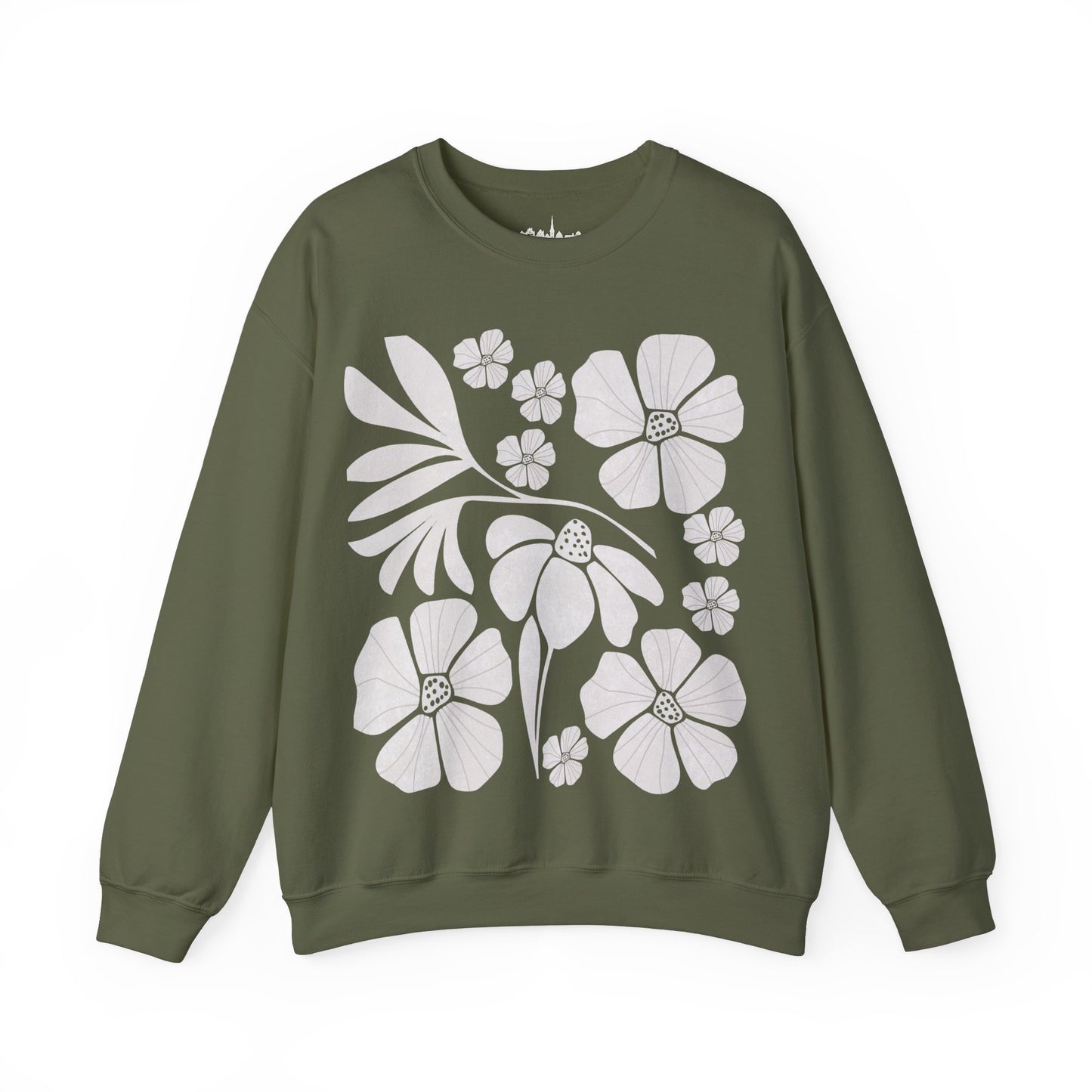 Boho Flower Crewneck Sweatshirt
