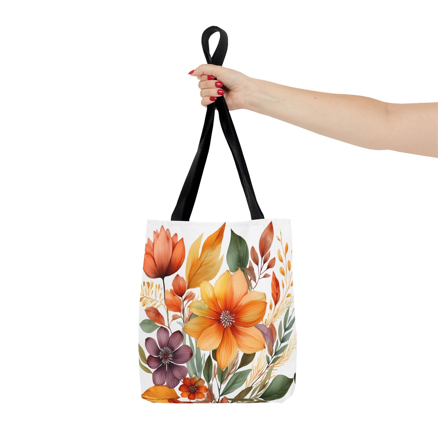 Boho Flowers 2 Tote Bag - Retro Vintage Style