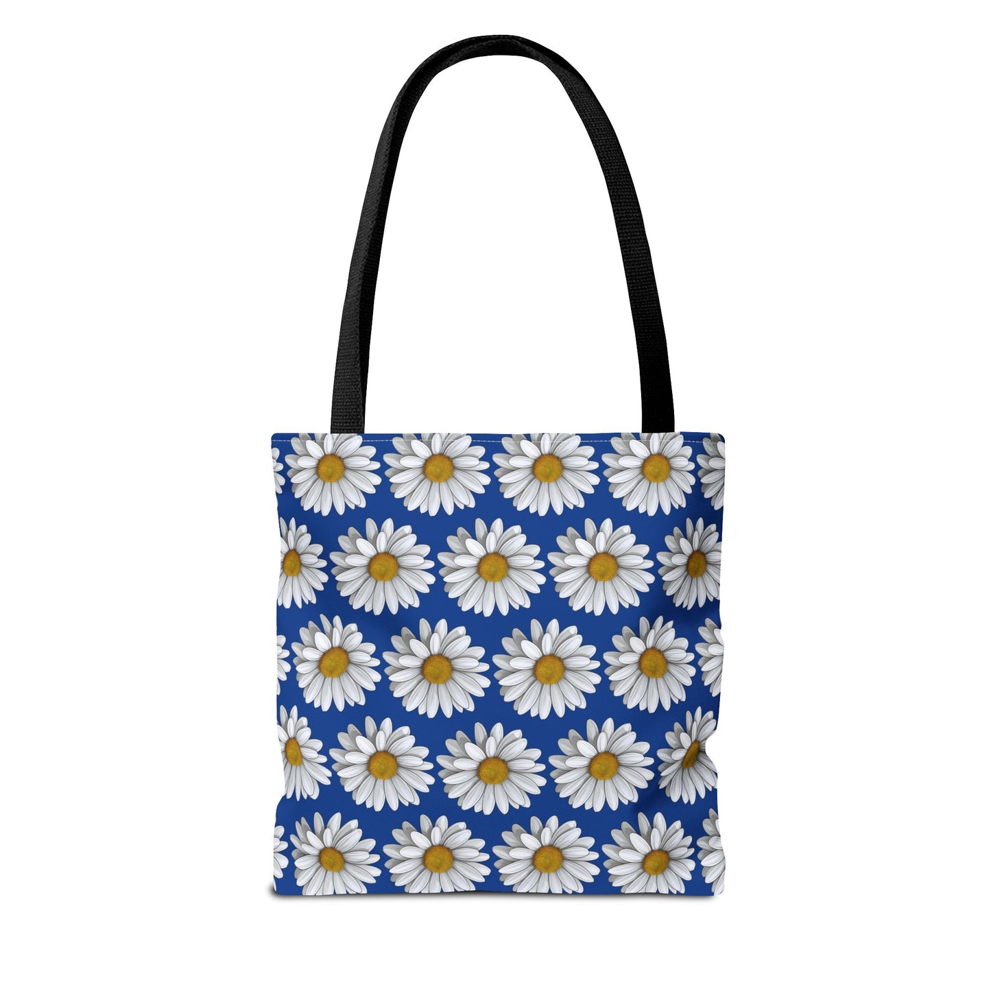 Daisy Tote Bag - White Floral Pattern Summer Fashion Accessory