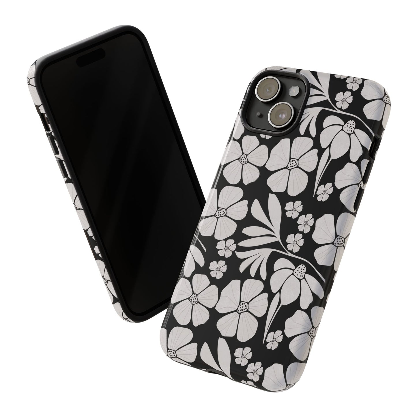 Phone Case - Boho, Retro, Vintage Flower Design Pattern