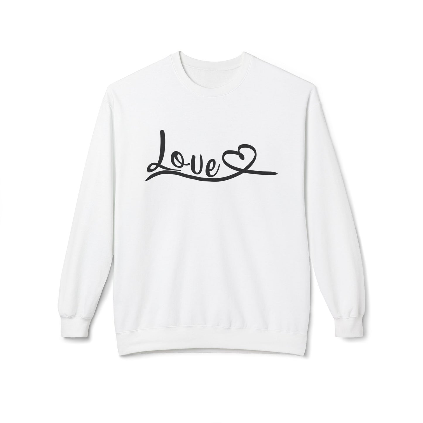 "Love in Every Thread" Unisex Fleece Sweatshirt - Cozy & Stylish