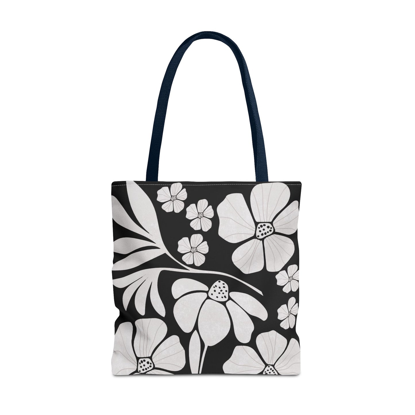 Boho Flowers Tote Bag - Retro Vintage Style