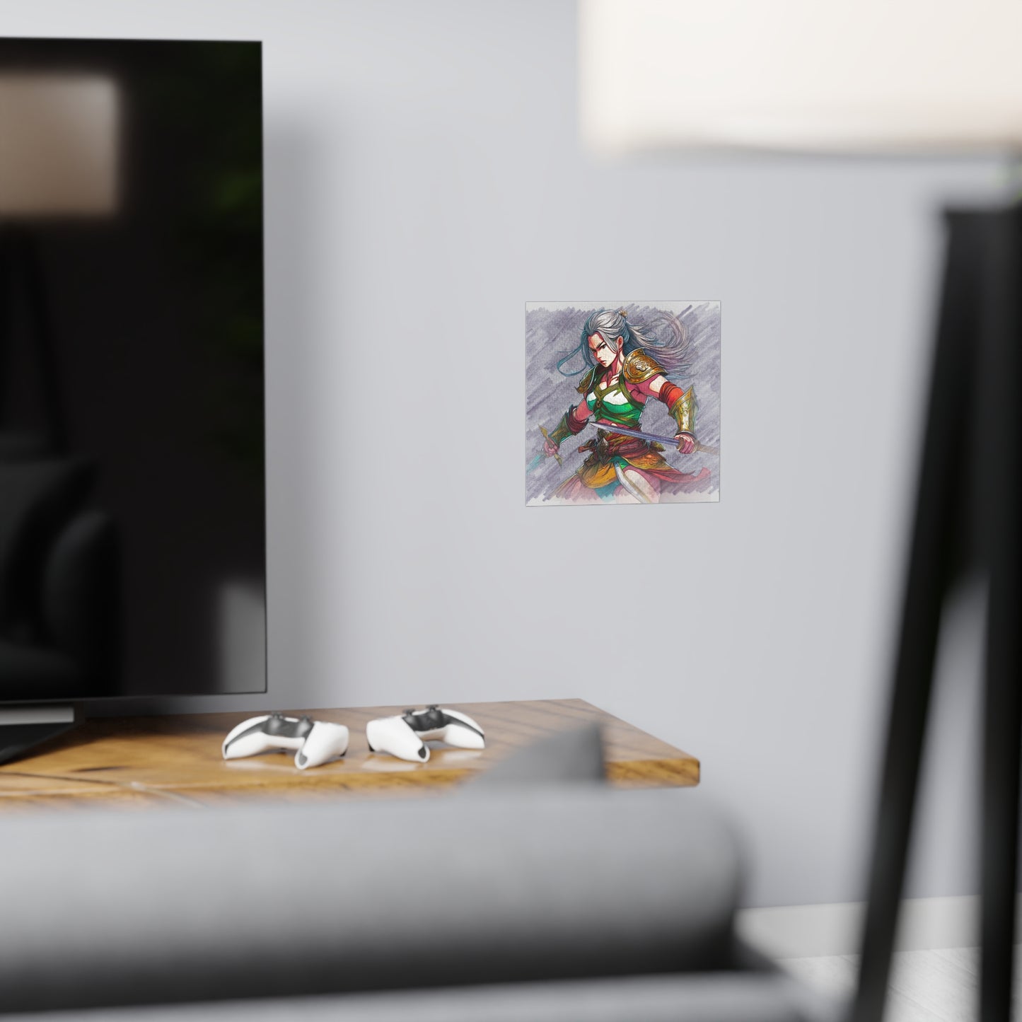 Anime Warrior Art Matte Paper Poster - Inspirational Home Decor