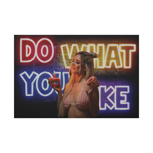 Vibrant Canvas Wall Art, Playful Decor for Home, Inspirational Quote Canvas, Art for Living Room, Room Decor, Gift for Art Lovers