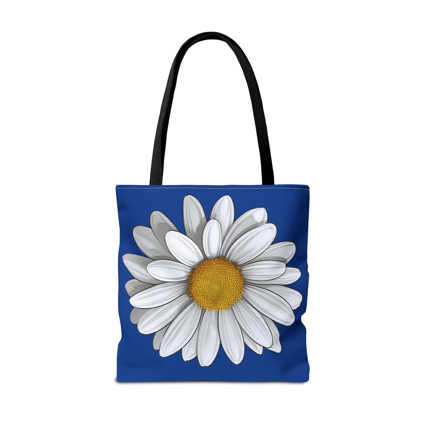 Daisy Tote Bag - White Floral Design Summer Fashion Accessory