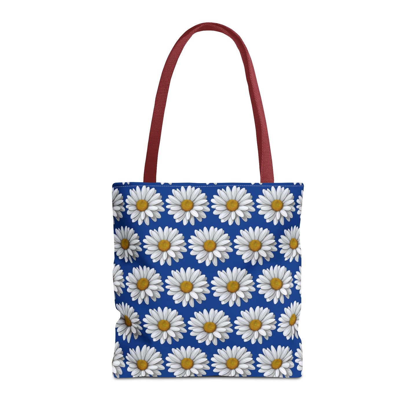 Daisy Tote Bag - White Floral Pattern Summer Fashion Accessory