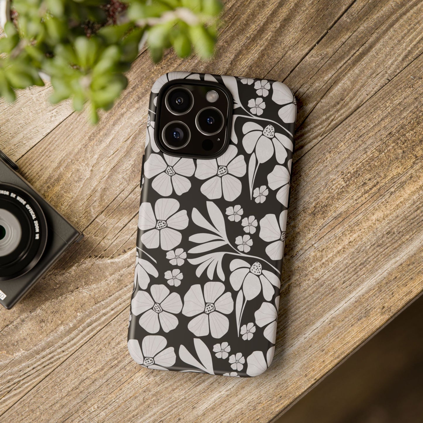 Phone Case - Boho, Retro, Vintage Flower Design Pattern