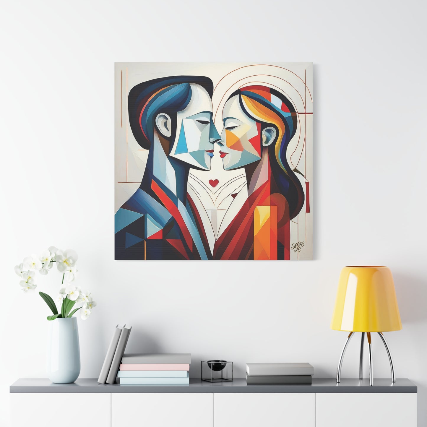 Canvas Print - Cubist Love