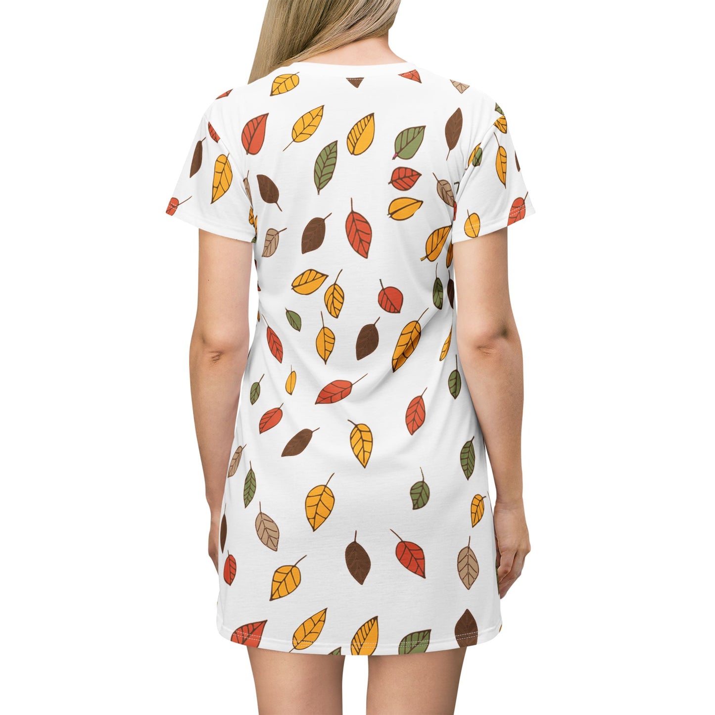Autumn Leaves Design 2 - T-Shirt Dress