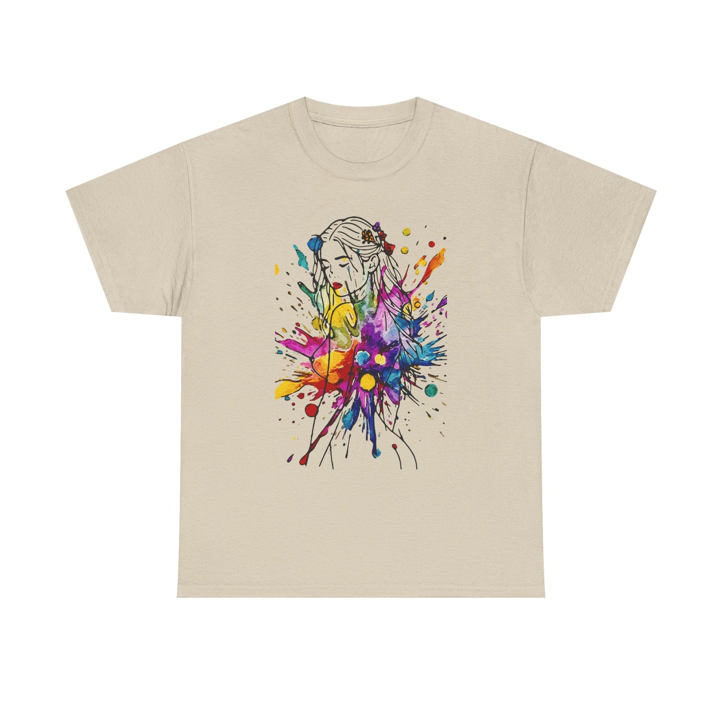 'Beauty Is Everywhere' — Celebrate Color, Confidence & Creative Joy - Colorful Artistic Unisex Heavy Cotton Tee, Vibrant Graphic Shirt, Graphic Tee, Unique Gift for Art Lovers, Casual Wear, Festival Clothing