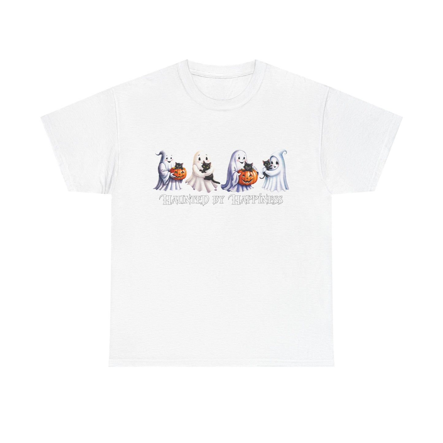 👻 Haunted by Happiness: Ghosts of Joy and Candy - Halloween Ghosts Unisex Heavy Cotton Tee, Spooky Shirt, Fall Fashion, Halloween Costume, Cat Lovers Gift, Trick or Treat T-shirt, Cute [...]