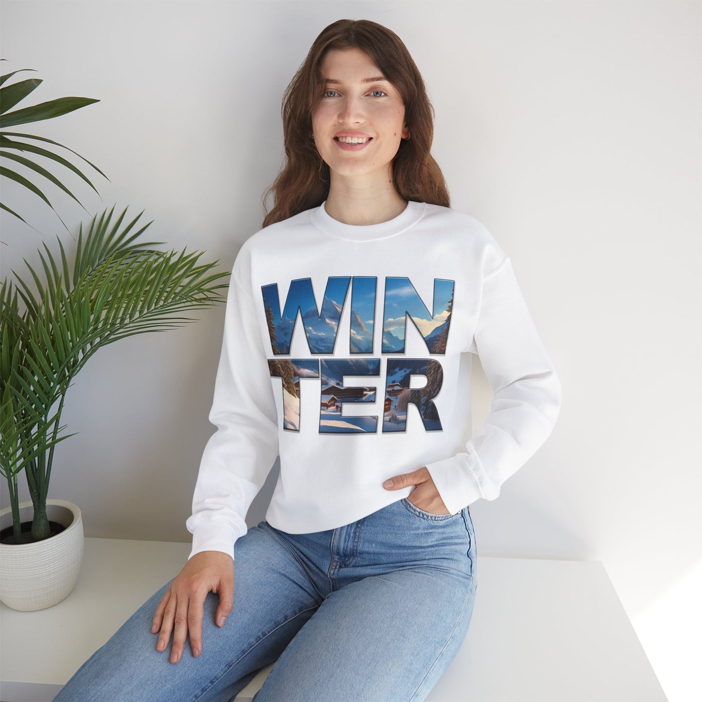 Winter Graphic Crewneck Sweatshirt