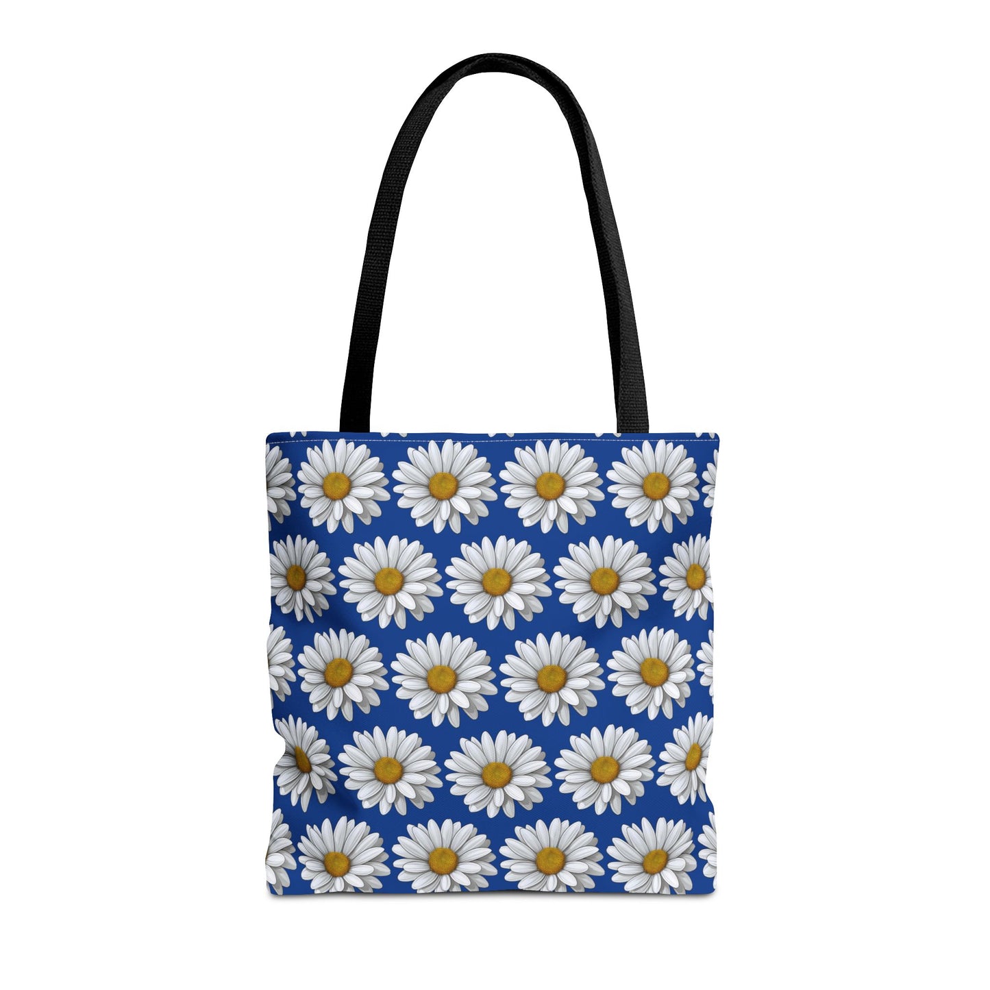 Daisy Tote Bag - White Floral Pattern Summer Fashion Accessory