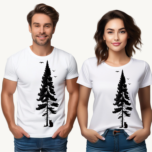 Wild Heart Unisex Tee - Silent Watcher Nature Inspired Design