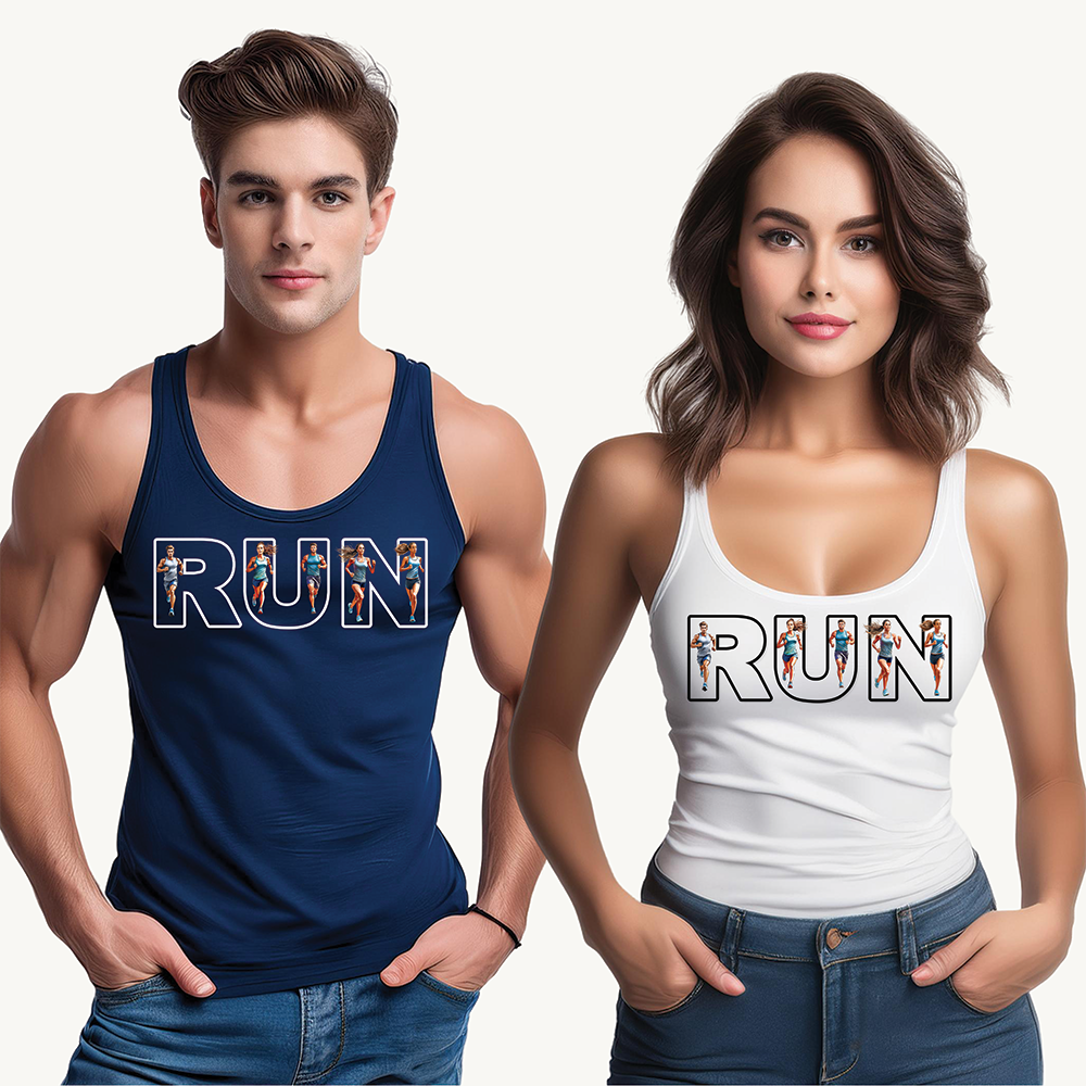 Unisex Jersey Tank - "RUN" Keep Running