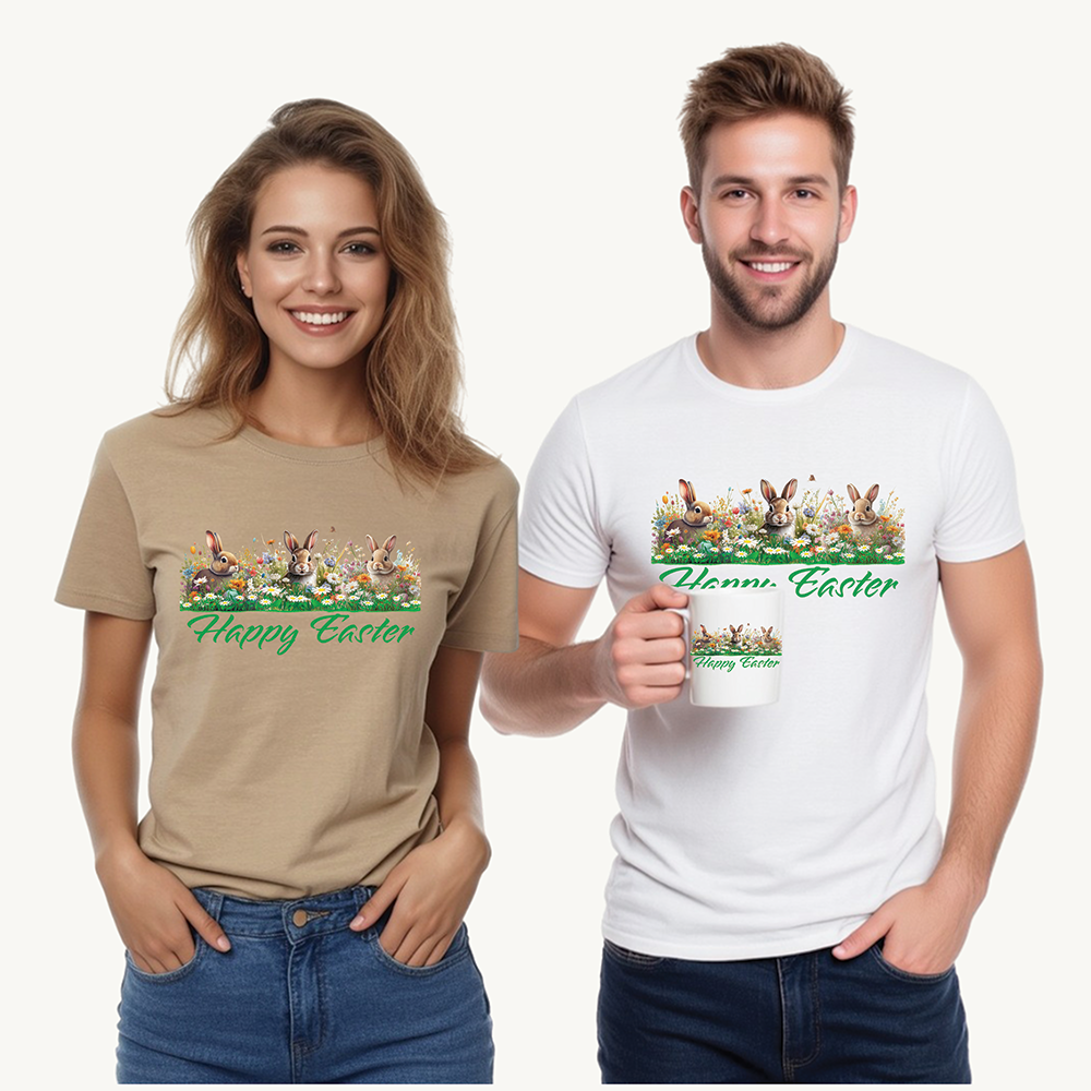 Easter Unisex Tee - Hoppy Easter Design