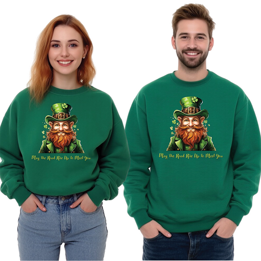 St. Patrick's Day Sweatshirt - May the Road Rise Up to Meet You