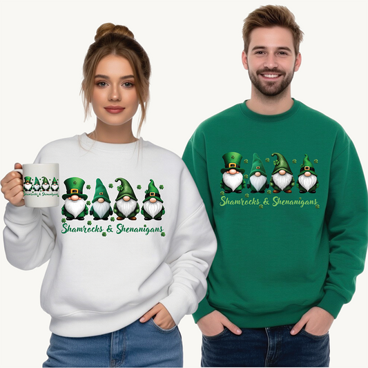 St. Patrick's Day Sweatshirt - Shamrocks & Shenanigans