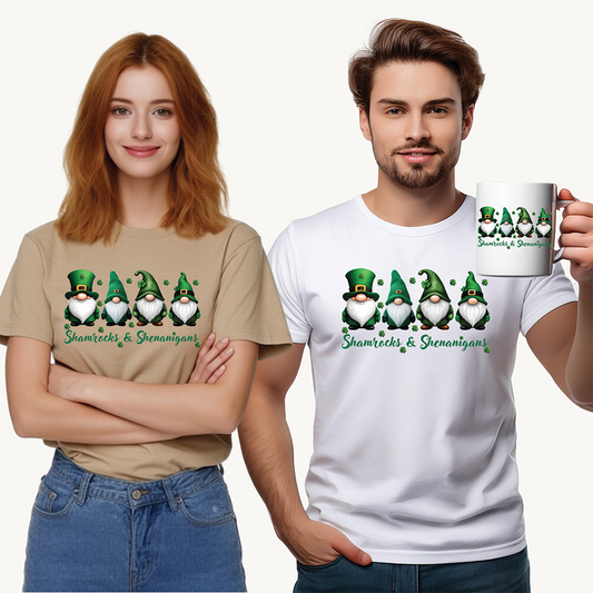 Shamrocks & Shenanigans Unisex Tee - Irish, St Patrick's Day