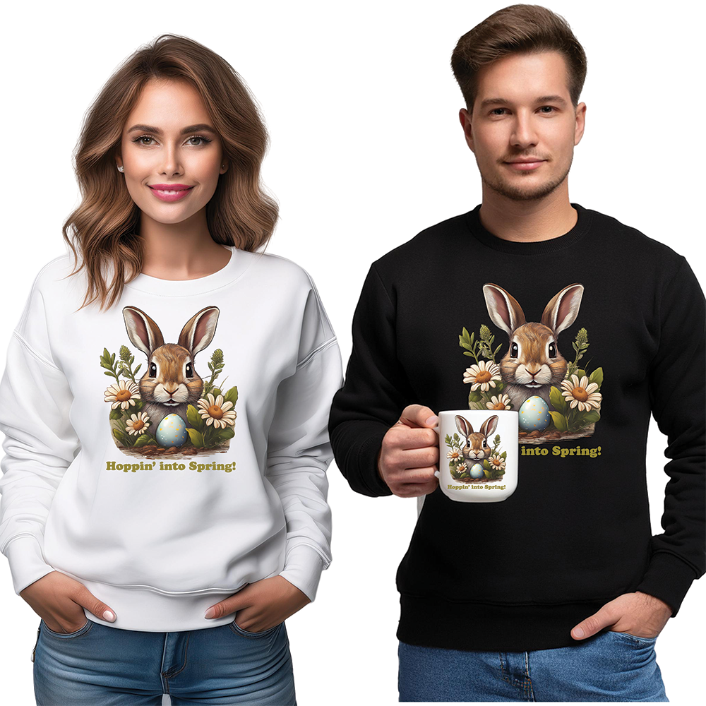 Easter - Hoppin’ into Spring! Crewneck Sweatshirt