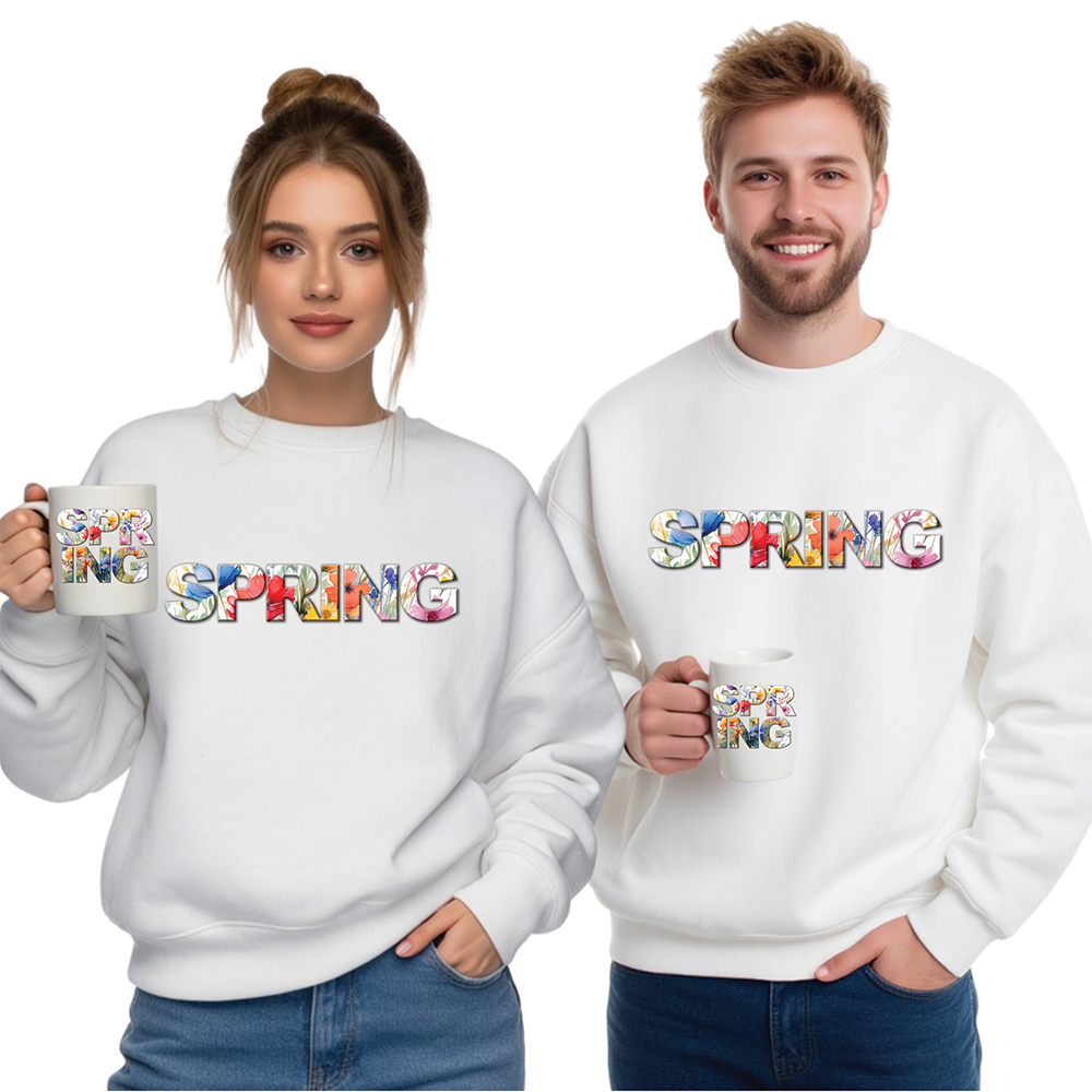 Spring Flower Design - Crewneck Sweatshirt