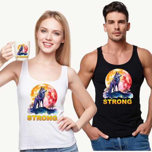 Wolf Strong Unisex Tank Top