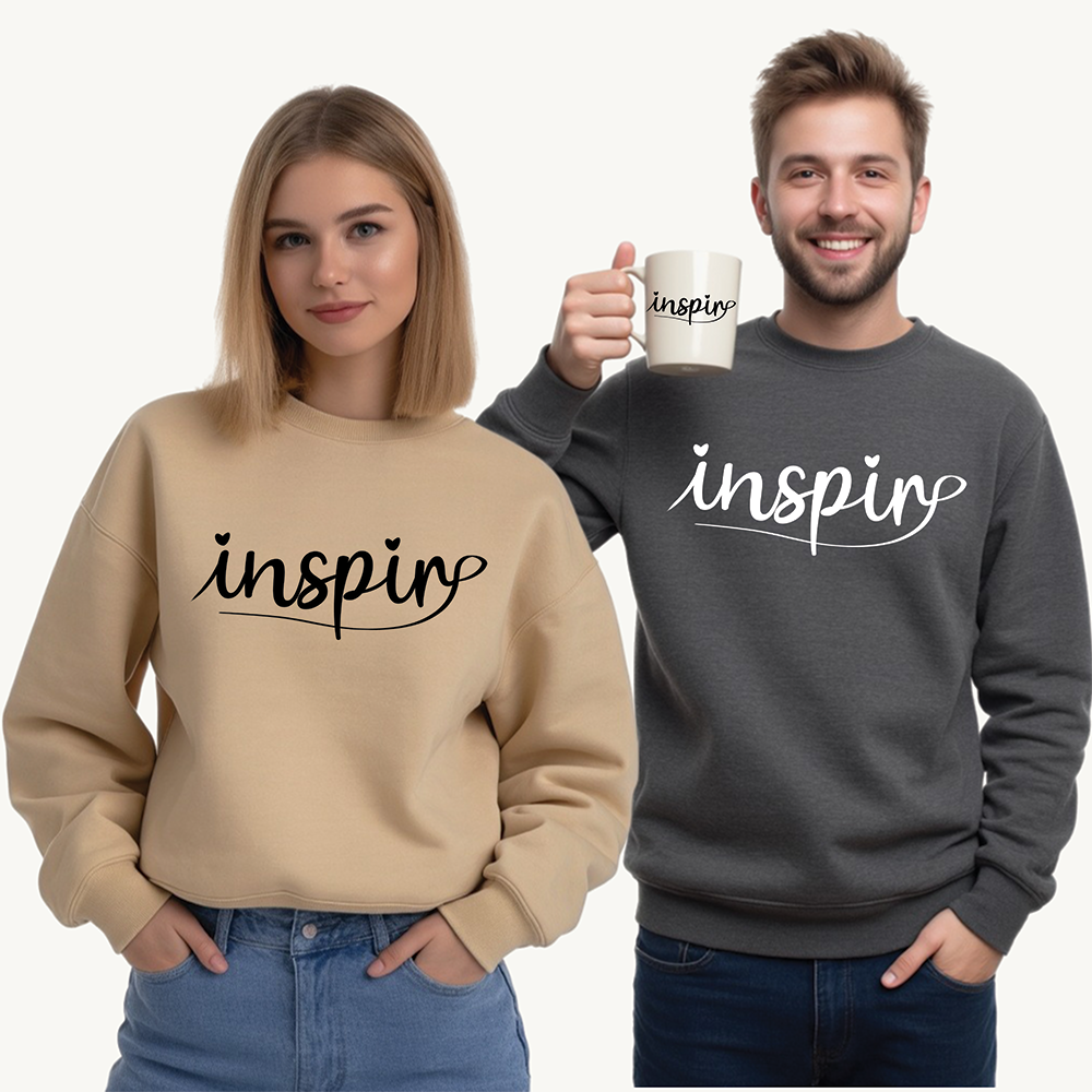 Inspire Fleece Crewneck Sweatshirt - Unisex Inspirational Apparel