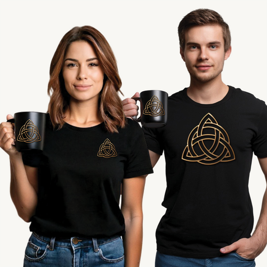 Triquetra, Celtic Trinity Knot Unisex Heavy Cotton Tee - Soft & Durable T-Shirt for Everyday Wear