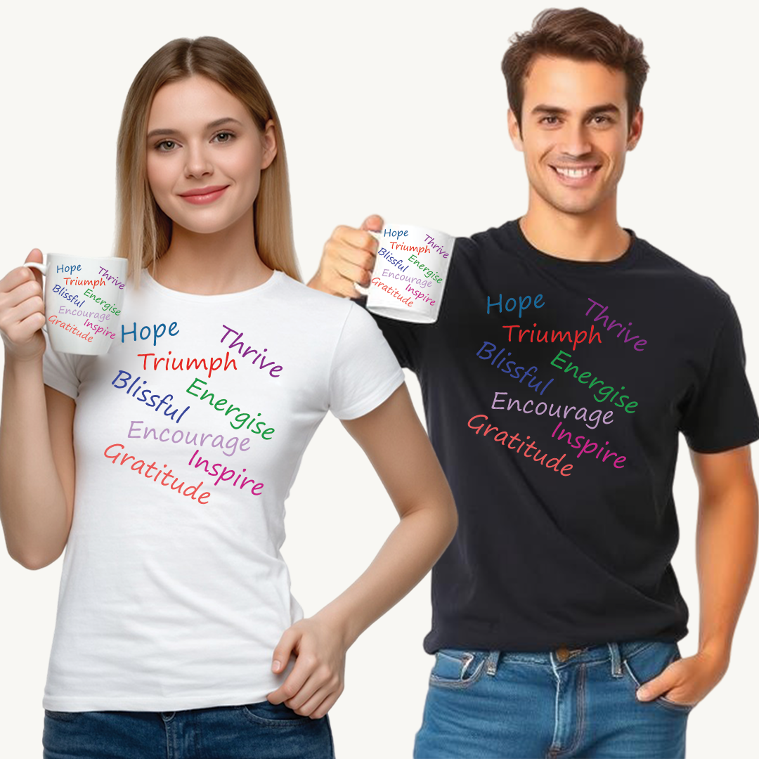 Uplifting Motivational Tee - Inspirational Quotes Shirt, Positive Vibes T-Shirt, Grateful Living Apparel, Hope & Encouragement Gift, [...]