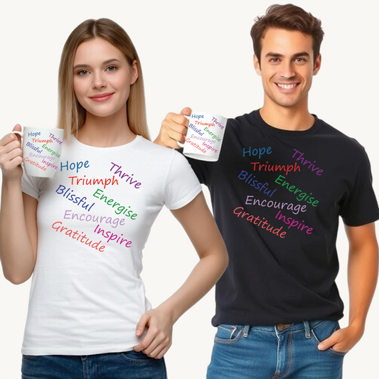 Uplifting Motivational Tee - Inspirational Quotes Shirt, Positive Vibes T-Shirt, Grateful Living Apparel, Hope & Encouragement Gift, [...]