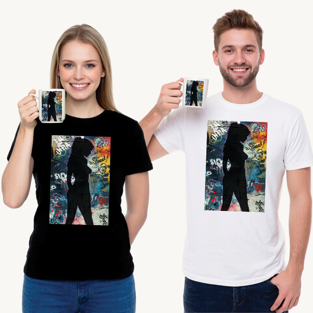 Graffiti Art Unisex Heavy Cotton Tee - Urban Style, Streetwear, Casual Outfit, Graphic Tee, Gift for Him/Her