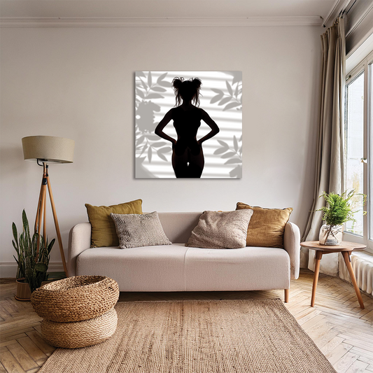 "Roxie" Confident Woman - Empowerment Wall Decor - Silhouette Poster - Elegant Abstract Canvas Art, Home Decor, Minimalist Wall Art, Modern Art, Bedroom Aesthetic, Gift for Art Lovers