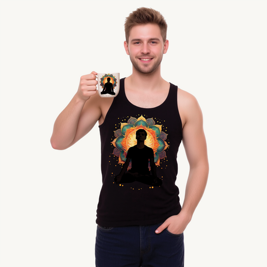 Meditation Goddess Unisex Tank Top | Yoga Wear, Zen Apparel, Spiritual Gift, Summer Outfit, Mindfulness Clothing