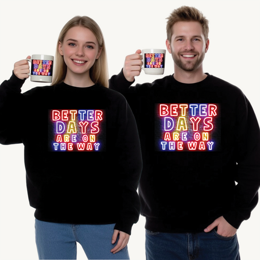 Better Days Are Coming – Neon Uplift Sweatshirt for Everyday Inspiration -Inspirational Crewneck Sweatshirt | Better Days Are On The Way, Cozy Pullover, Gift for Friends, Positive Vibes Apparel, Motivational [...]