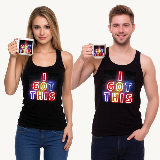 I Got This Motivational Tank Top, Unisex Gym Top, Summer Workout Wear, Gift for Fitness Enthusiasts, Positive Affirmation Clothing