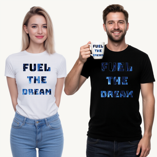 Progress Power – Brush Bold, Grow Fearless 💪🎨 - Fuel the Dream Unisex Heavy Cotton Tee, Motivational T-Shirt, Inspirational Top, Gift for Dreamers, Casual Wear