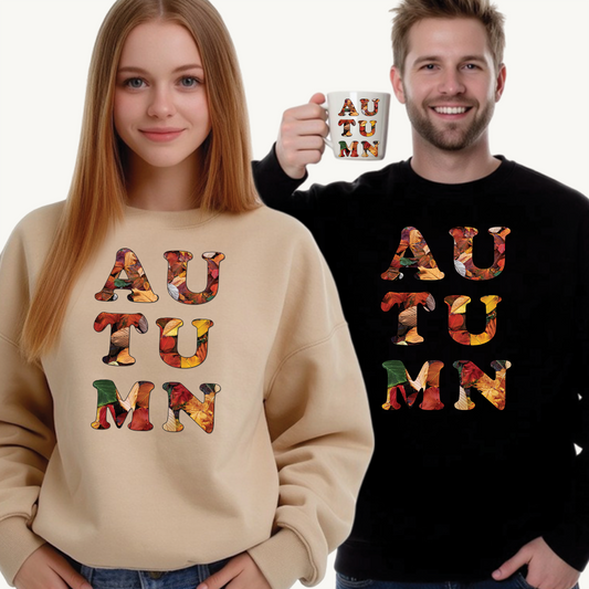 Autumn Glow – Cozy Style, Crisp Vibes 🍂🧡 - Unisex Heavy Blend™ Crewneck Sweatshirt