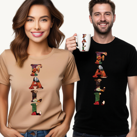 Fall Glow – Cozy Style, Crisp Vibes 🍂🧡Fall Vibes Unisex Cotton Tee, Autumn T-Shirt, Seasonal Shirt, Gift for Fall Lovers, Cozy Fashion Statement
