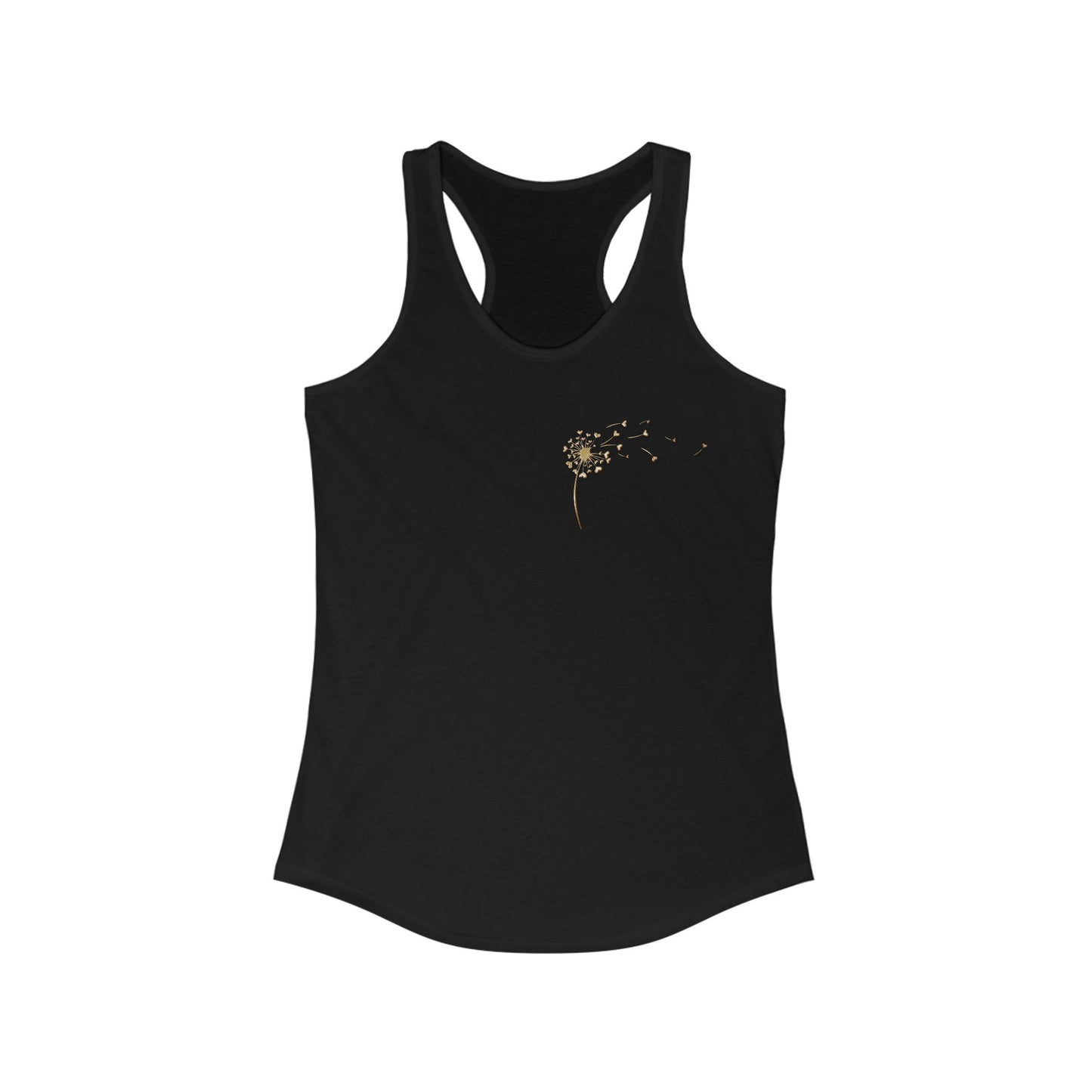 Spread Your Love - Dandelion Dreams - Women's Racerback Tank Top - Perfect for Spring Days