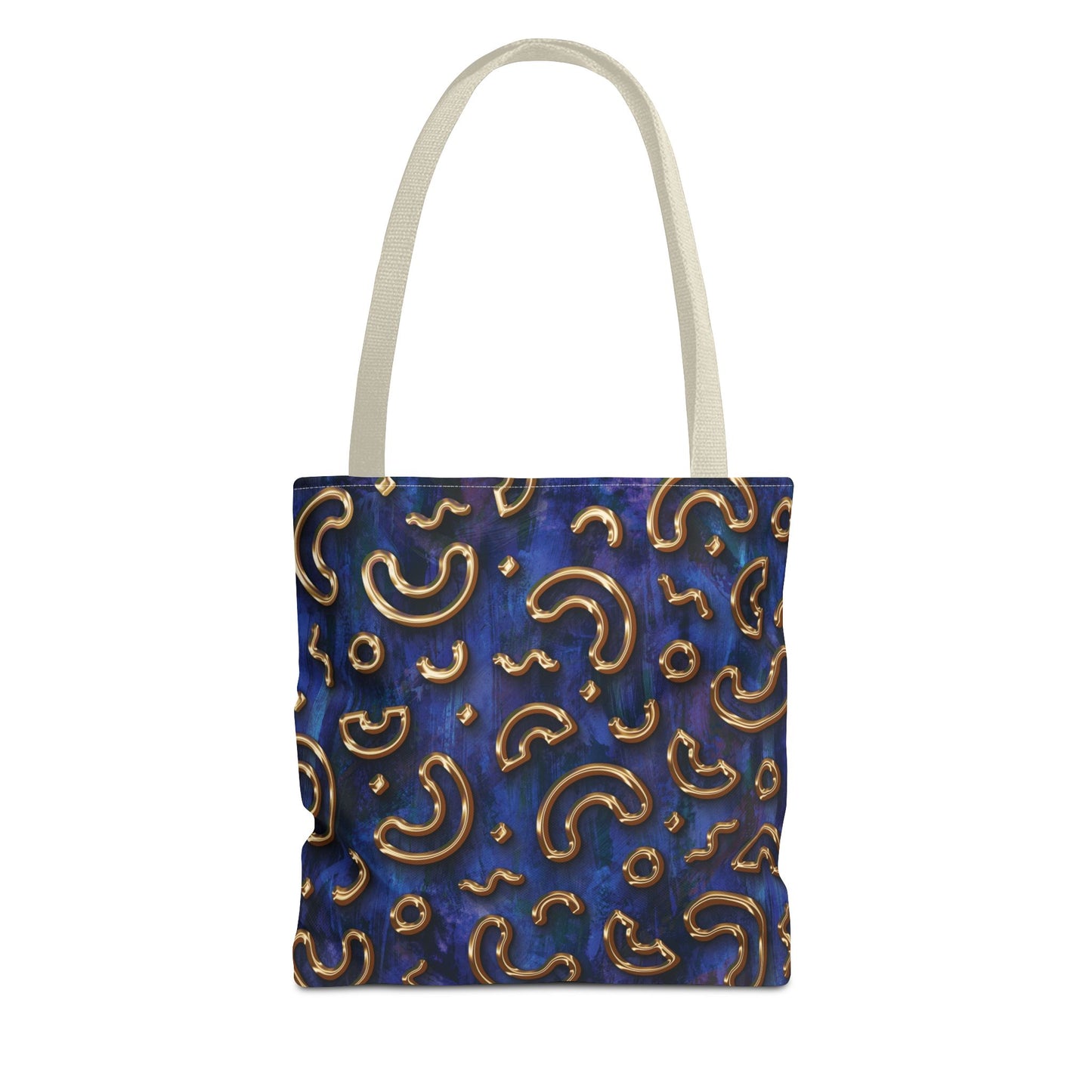Stylish Patterned Tote Bag - Fun Macaroni Design for Everyday Use