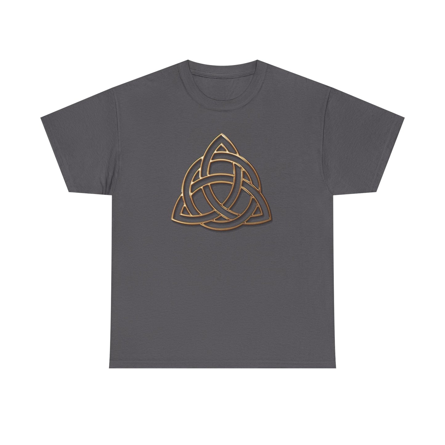 Triquetra, Celtic Trinity Knot, [Large Symbol] Unisex Heavy Cotton Tee - Soft & Durable T-Shirt for Everyday Wear