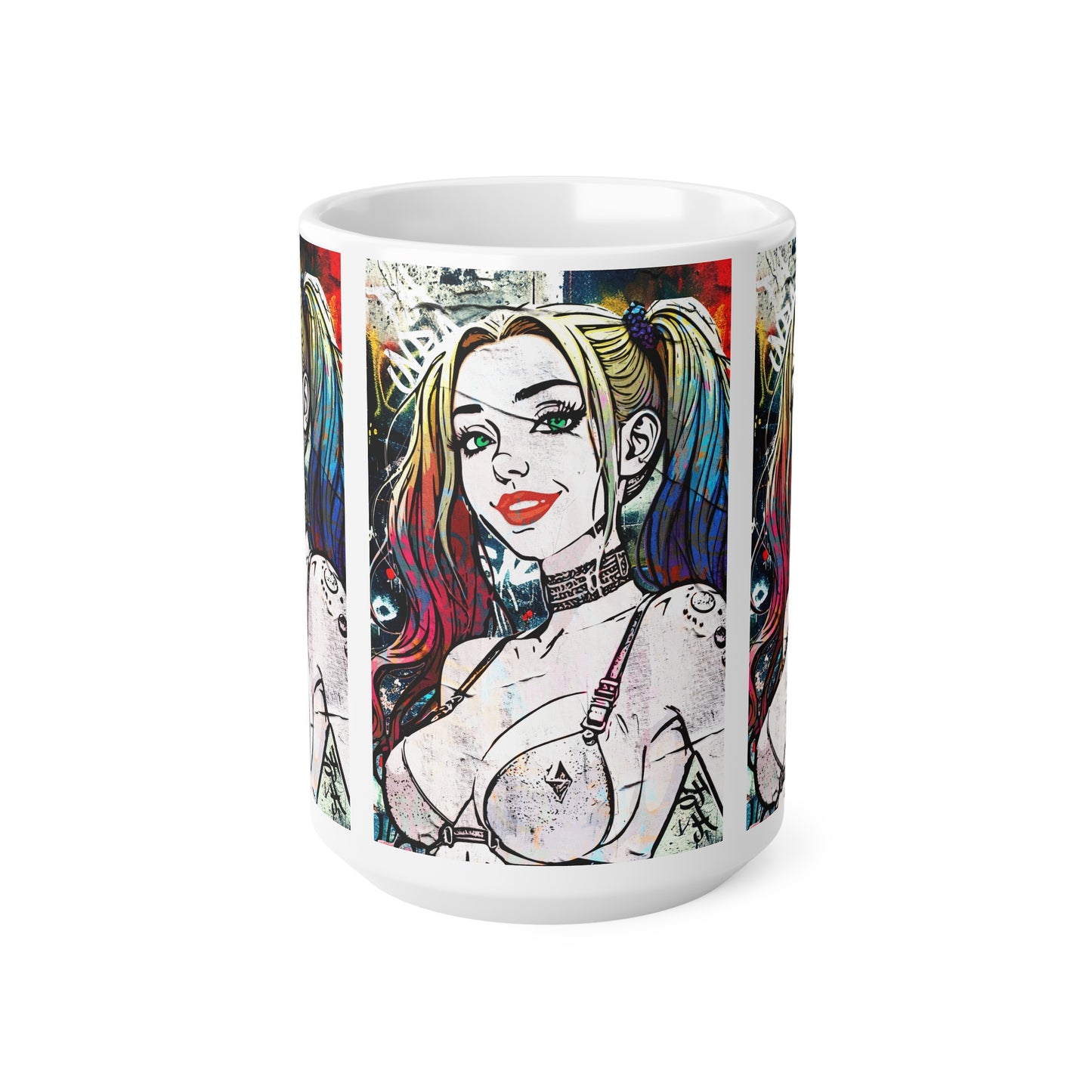 Rebel Radiance: Bold Beauty, Street Soul — Wear or Display Your Fierce, Fearless Expression - Vibrant Comic-Inspired Ceramic Coffee Cups - Perfect Gift for Pop Culture Fans, Art Lovers, Birthdays, Halloween, Coffee Lovers