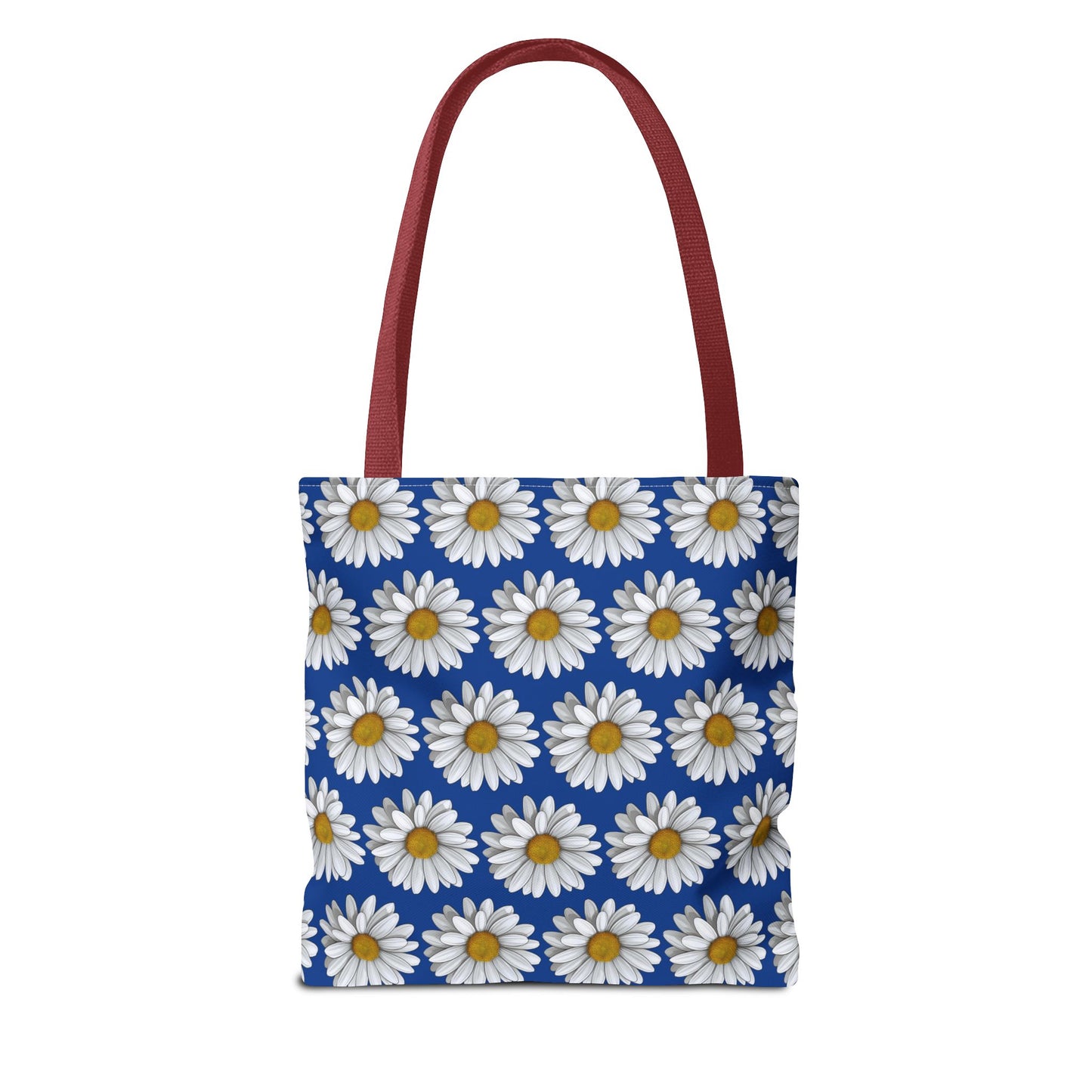 Daisy Tote Bag - White Floral Pattern Summer Fashion Accessory