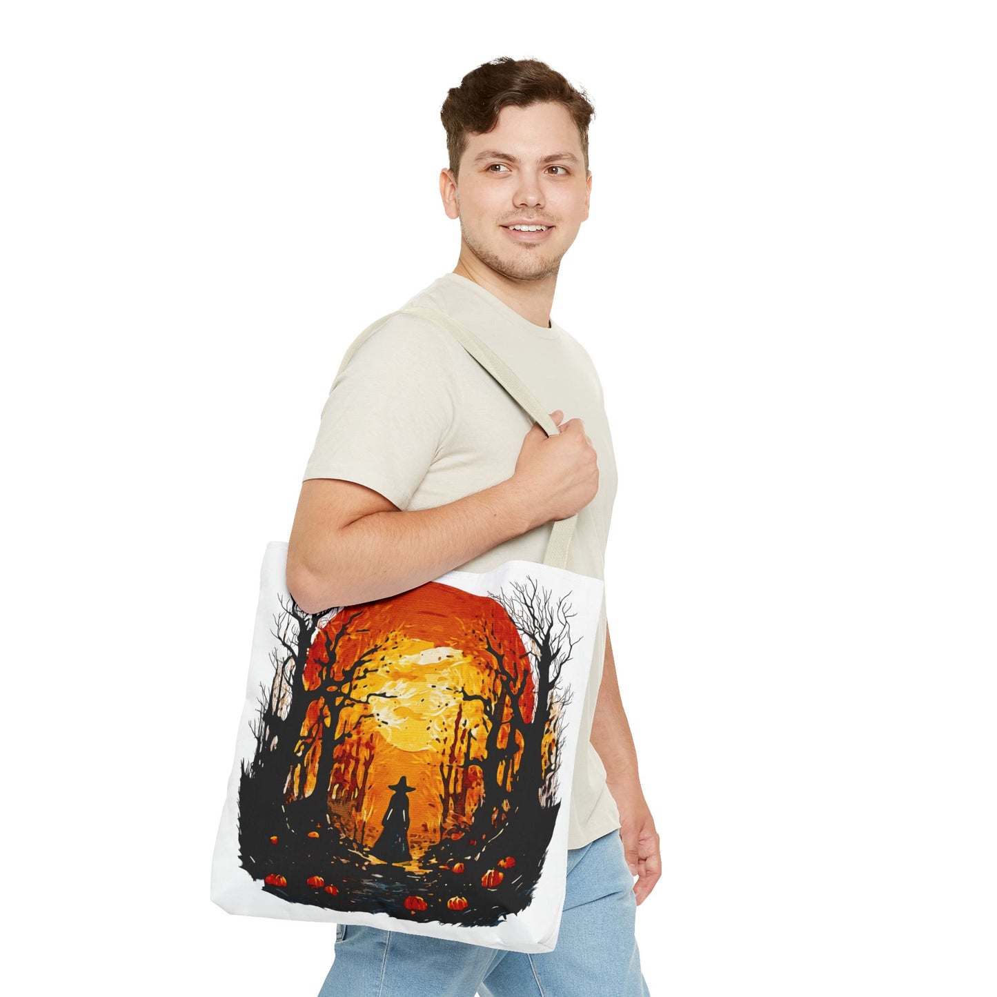 🎃 Moonlit Mischief: Autumn’s Enchanted GlowTote Bag (AOP)