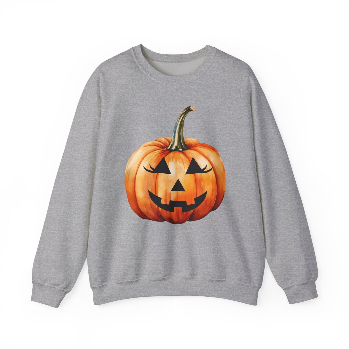 🎃 Embrace Autumn Magic - Pumpkin Bliss Collection for Cozy Season Vibes ✨ - Halloween Pumpkin Crewneck Sweatshirt | Cozy Fall Fashion, Unisex Sweater, Casual Wear, Gift for Halloween Lovers, Autumn Style