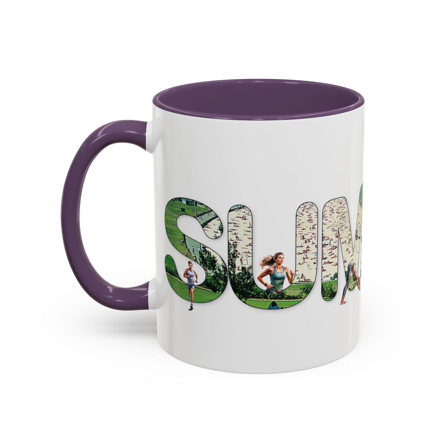 Summer Vibes Accent Coffee Mug - 11oz & 15oz - Perfect for Beach Lovers