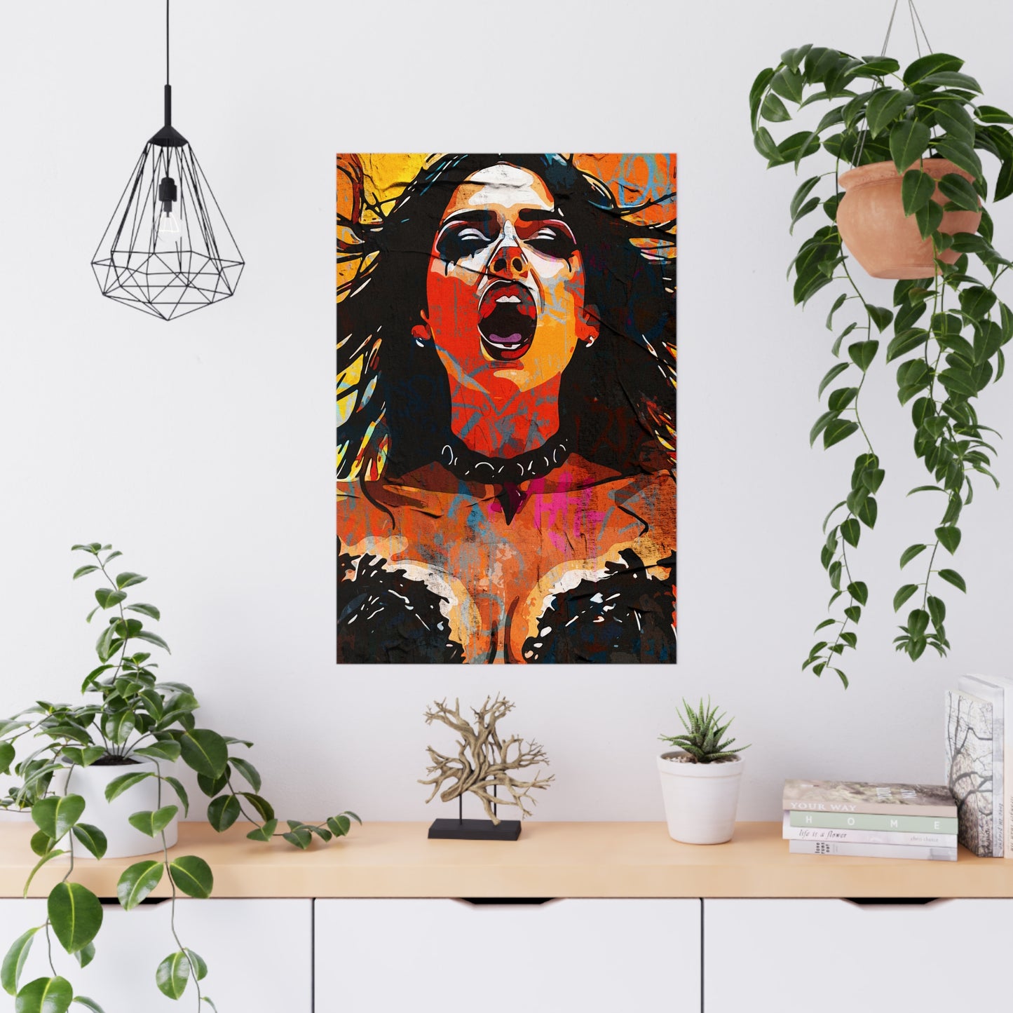 Resonant Roar: Ignite Your Space with Vibrant Urban Expression - Bold Statement Matte Posters for Home Decor, Artistic Wall Art, Vibrant Prints, Unique Gift Idea, Modern Artwork