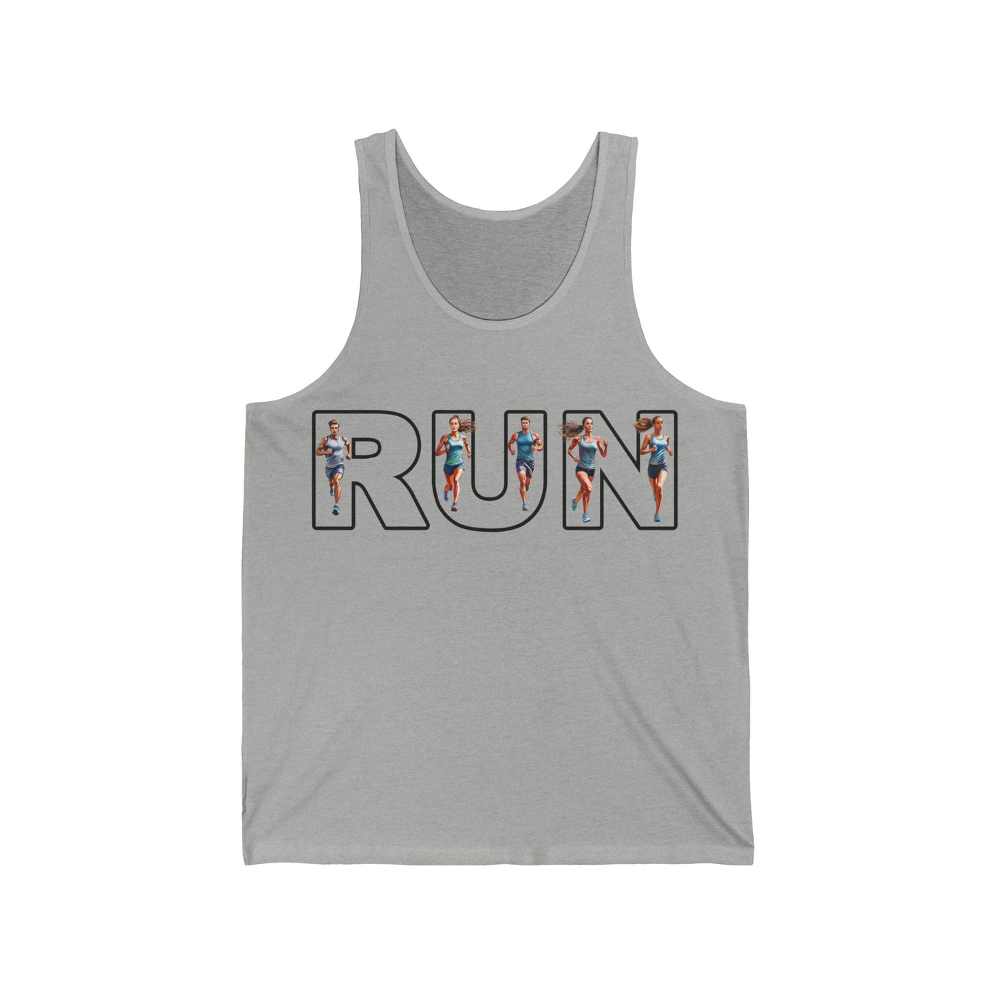 Unisex Jersey Tank - "RUN" Keep Running